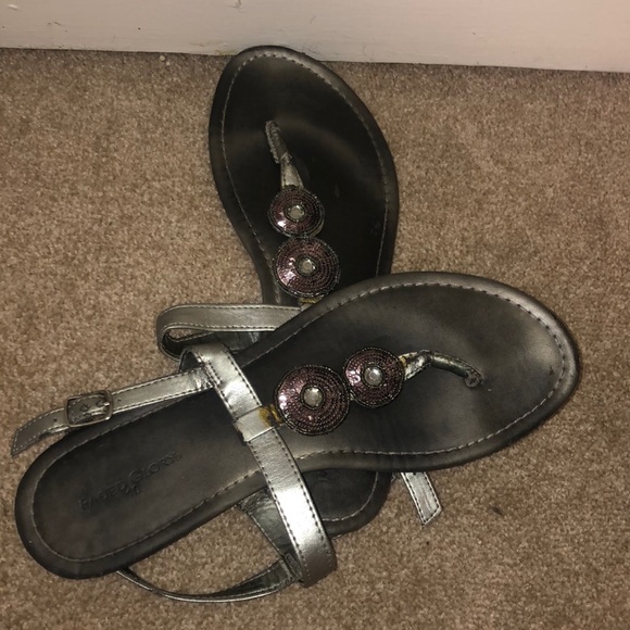 Silver sandals with shimmer - Picture 2 of 2